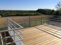 Garde-corps dans le Landes